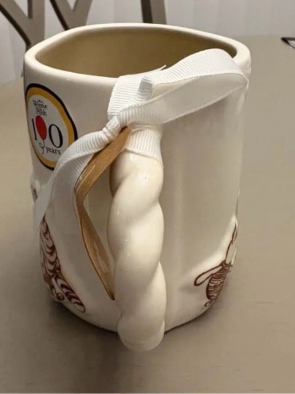 Rae Dunn Winnie the Pooh 100 Years Anniversary Ceramic Mug